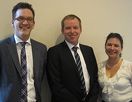 Jonas Gunnarsson, Håkon Haugli and Tina Acketof.