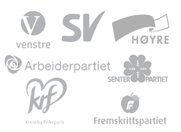 Sammenstilling av partienes logoer