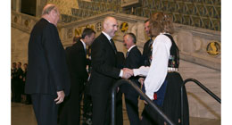 Tildeling av medaljen edel dåd ved Oslo rådhus, foto: Scanpix, Heiko Junge.