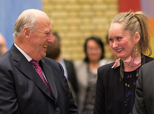 H.M. Kong Harald V og Anne Vistven.