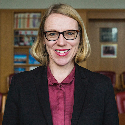 Anniken Huitfeldt, leder av Stortingets utenriks- og forsvarskomité. Foto: Stortinget.