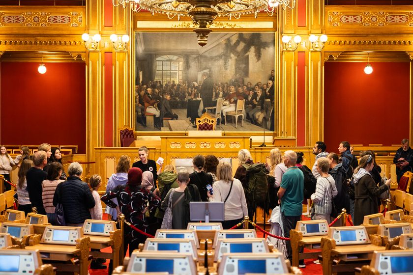 Den 2. februar kan du se og oppleve stortingssalen på egenhånd. Bildet er fra Oslo kulturnatt i fjor høst.