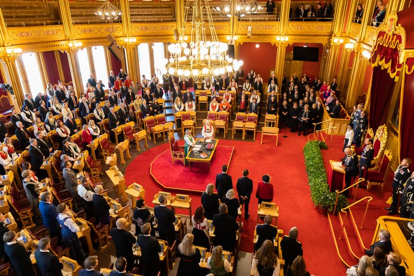 Fra Stortingets høytidelige åpning i 2021. Foto: Stortinget.