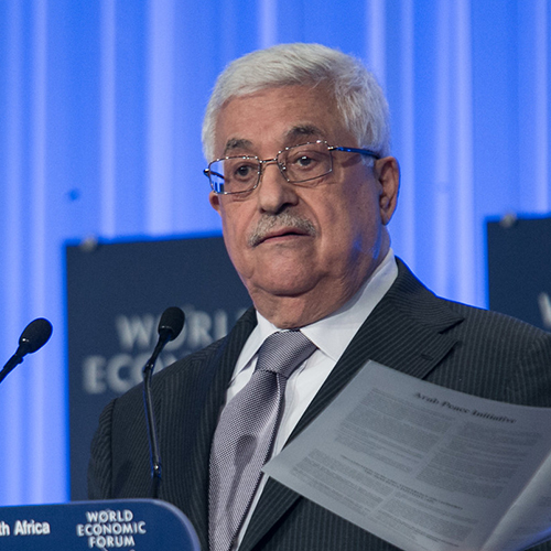 President for Den palestinske selvstyremyndigheten, Mahmoud Abbas. Foto: World Economic Forum/Benedikt von Loebell.