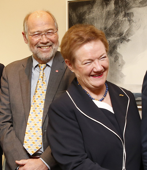 Svein Roald Hansen (A) og Sylvi Graham (H), her fotografert i ein annan samanheng.  Foto: Stortinget/Sverre Christian Jarild.