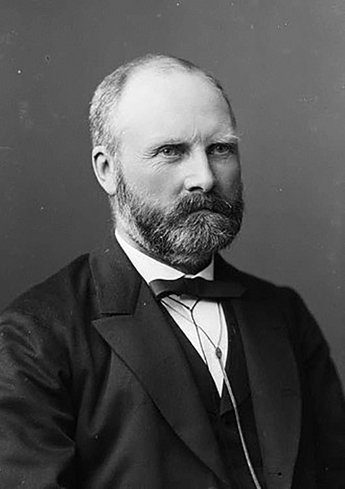 Elias Blix, statsråd i Kyrkjedepartementet 1884–1888. Foto: Stortinget.