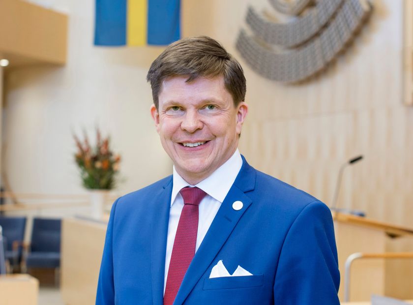 Talmann Andreas Norlén. Foto: Melker Dahlstrand/Sveriges riksdag