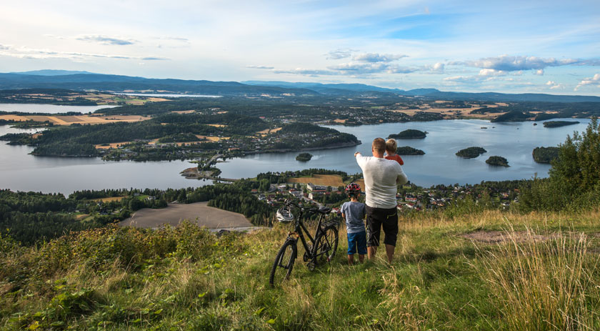 Utsikt over Ringeriksregionen. Foto: Mona Lundamo.