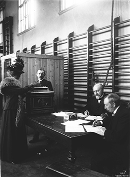 Stortingsvalget 1909. Foto: Norsk Folkemuseum