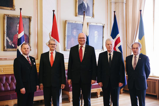 De nordiske parlamentspresidenter i Stortinget 20140515