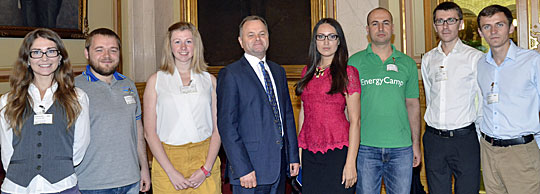 Unge ukrainere besøker Stortinget