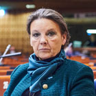 Leiar for Stortingets delegasjon til Europarådets parlamentarikarforsamling (PACE), Ingjerd Schou (H). Foto: Council of Europe.
