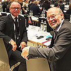 Øyvind Halleraker og Svein Roald Hansen under konferansen. Foto: Stortinget.