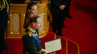 H.M. Kong Haakon VIIIs edsavleggelse for Stortinget 1. september 2026. Foto: Stortinget/Simen Prestaasen.