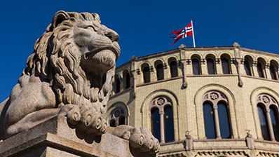 Tirsdag 15. september gjennomfører Stortinget en øvelse utenfor Stortingets bygninger. Foto: Peter Mydske/Stortinget.