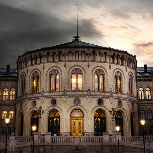 Stortingsbygningen. Foto: Stortinget.