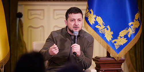 President of Ukraine Volodymyr Zelenskyj. Photo: The Presidential Office of Ukraine.