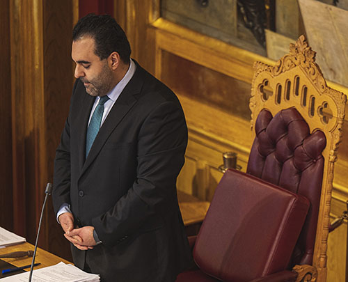 Stortingspresident Masud Gharahkhani. Foto: Benjamin A. Ward/Stortinget.