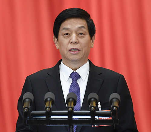 National People’s Congress Chairman Li Zhanshu. Photo: NTB scanpix.