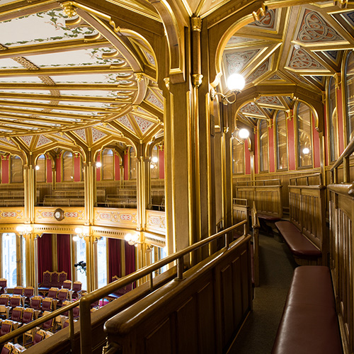 Publikumsgalleriet. Foto: Stortinget.