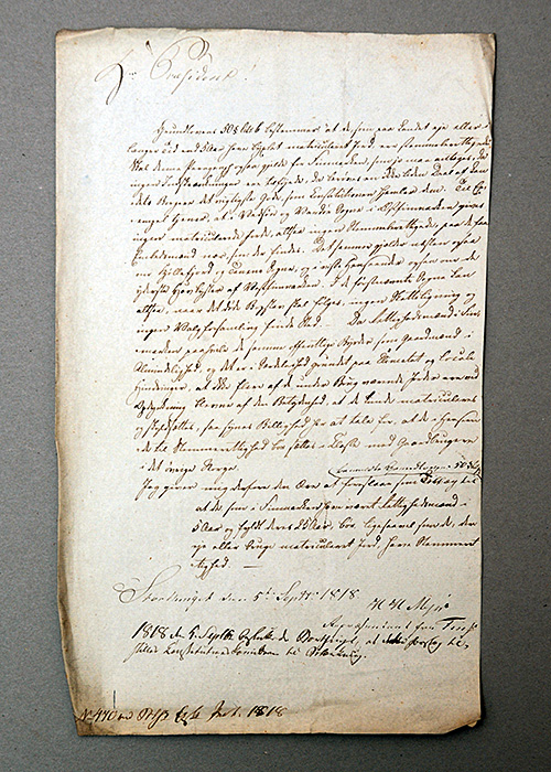 Foto av Mejers grunnlovsforslag.