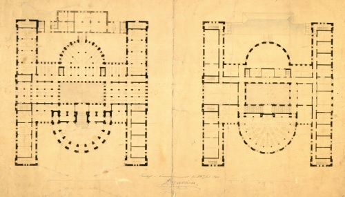 Plantegning av Emil V. Langlet
