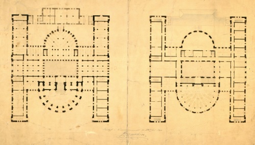 Plantegning av Emil V. Langlet