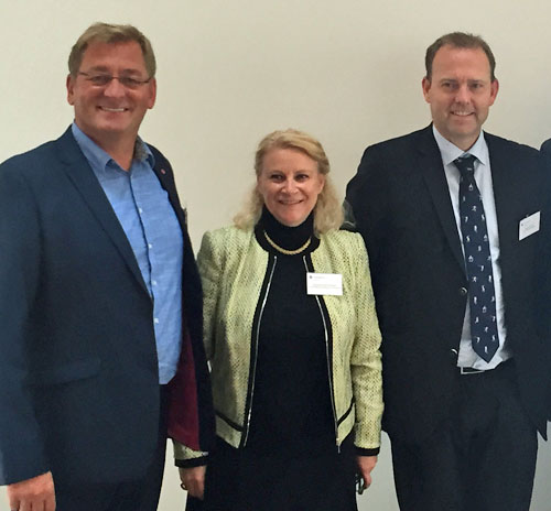 Jorodd Asphjell, Paquerette Girard Zappelli (IOC) og Anders Solheim (Antidoping Norge).