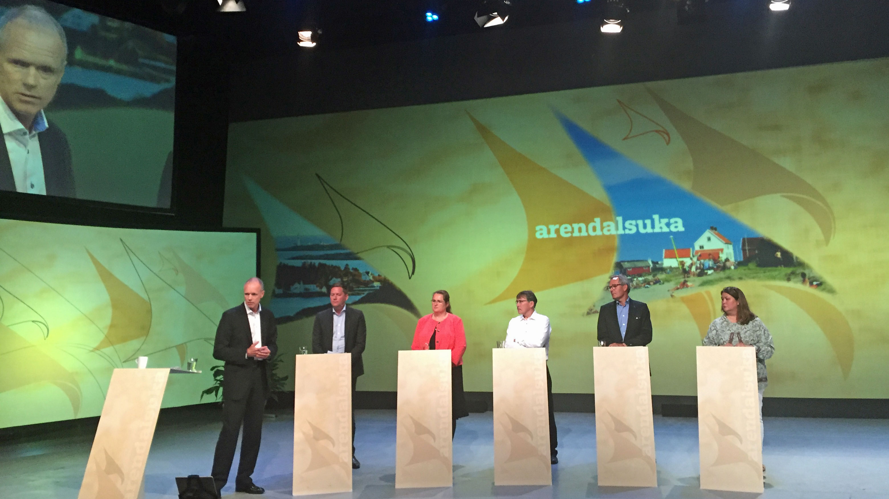 Næringslivspanelet under arktisk debatt i Arendalsuka 2016