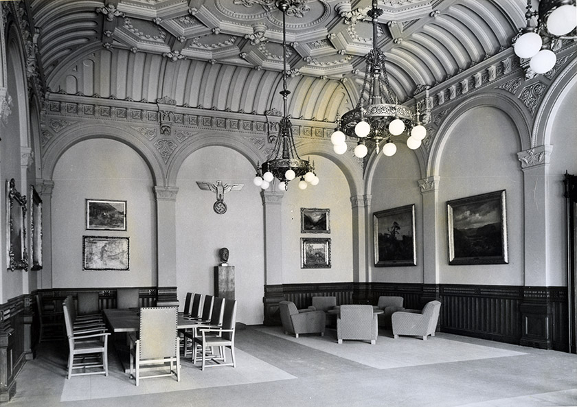 Eidsvollsgalleriet under okkupasjonstiden. Foto: Stortinget.