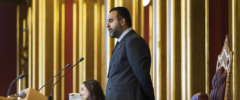 Stortingspresident Masud Gharahkhani under konstitueringen