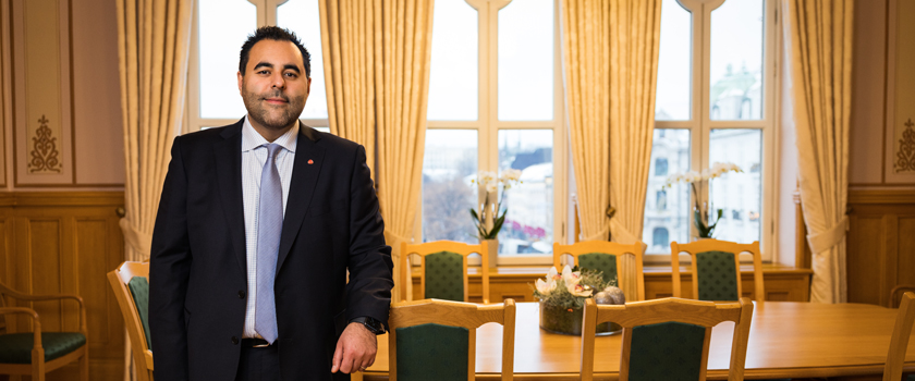 Stortingspresident Masud Gharahkhani. Foto: Stortinget.