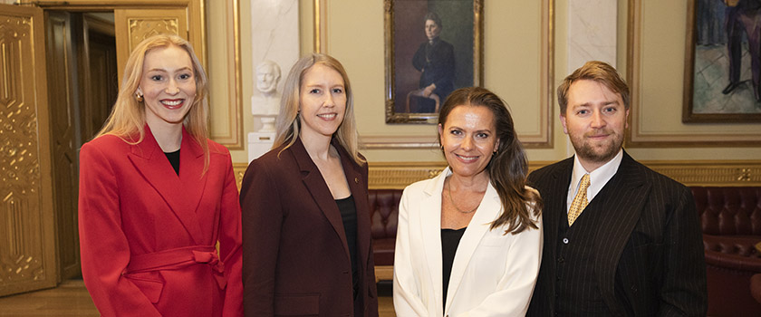 Stortingsrepresentantene Solveig Vik (A), Kristine Løfshus Solli (A), Jorunn Gleditsch Lossius (KrF) og Haagen Poppe (H) deltar på FNs kvinnekommisjon i New York.