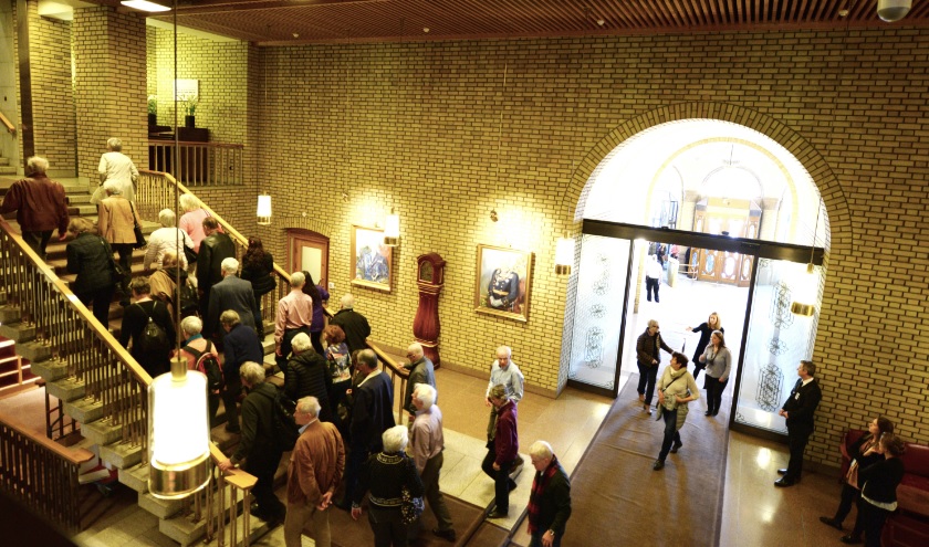 Photo from inside the Storting building on Oslo Culture Night 2014. Photo: Storting