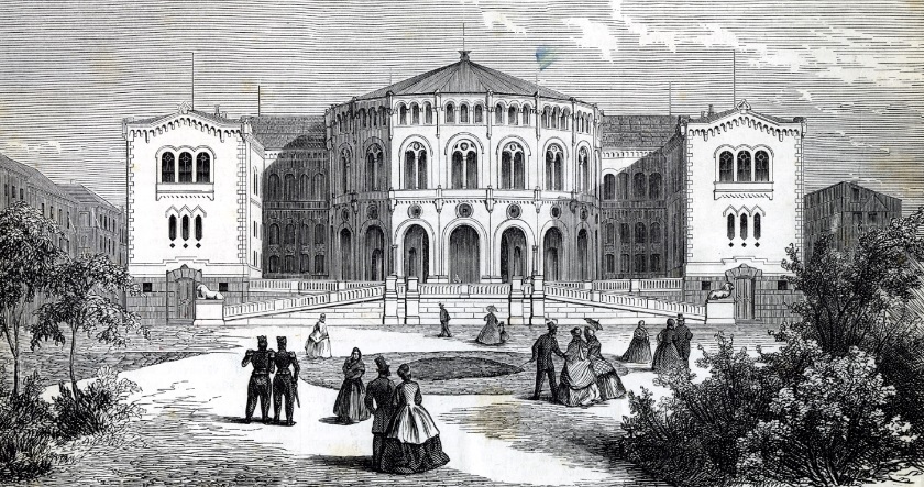 Etter tegning av Emil Langlet, 1863. Foto: Stortinget
