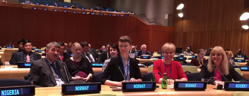 Fra venstre: leder Kenneth Svendsen (FrP), Anette Trettebergstuen (A), Hege Haukeland Liadal (A) og Gunvor Eldegard (A)