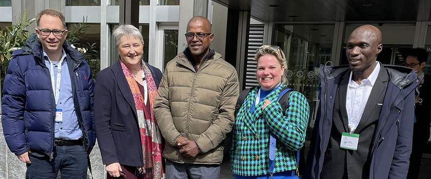 Tellef Inge Mørland, Birgit Kjerstad, Musa Cham (Gambia), Silje Hjemdal og Sainey Konteh (Gambia).