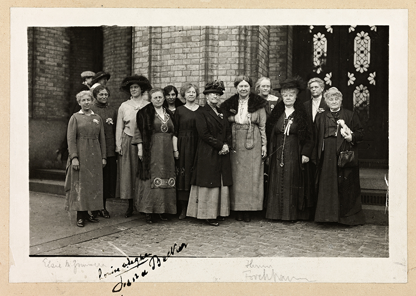 Fra Det internasjonale kvinneråds møte i Oslo, 1920. Foto: Nasjonalbiblioteket.